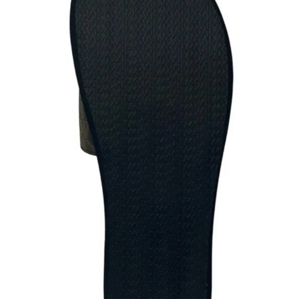 Michael Kors Wade Slide Sandals Brown MK Logo Size 8M Women’s New - Picture 4 of 5